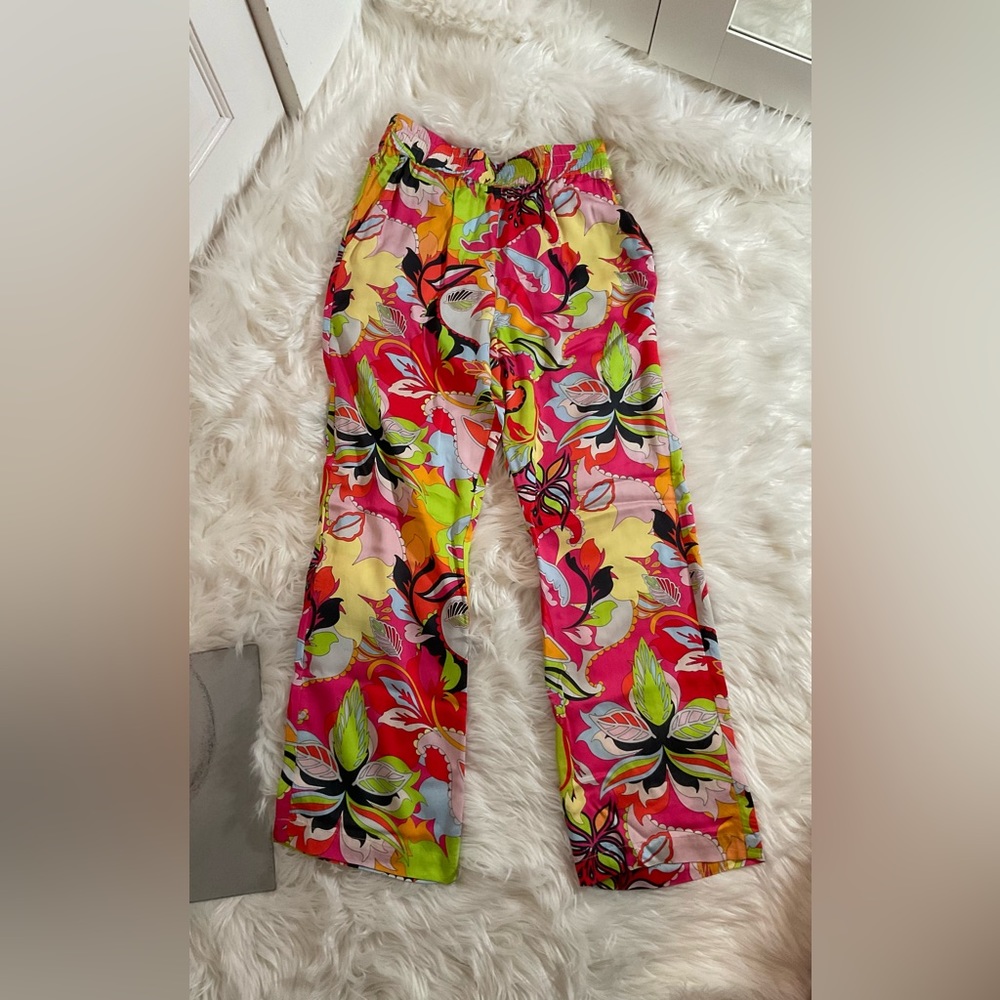 ROMANTIC ABSTRACT TROUSERS - Picture 2 of 8